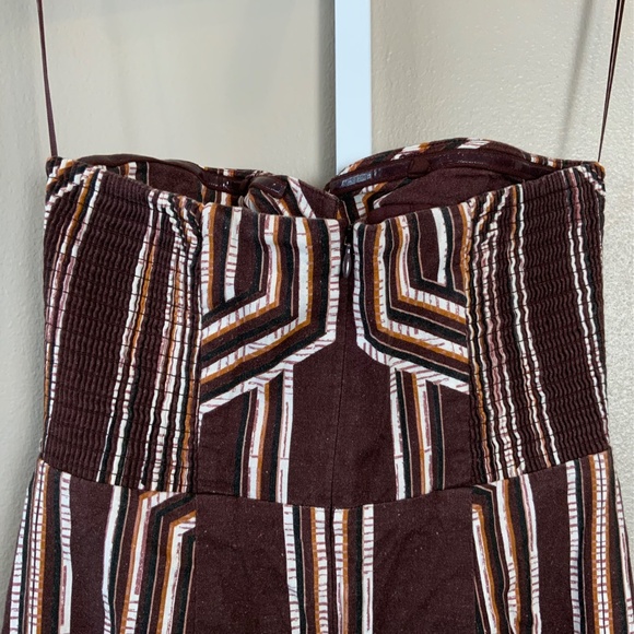 Anthropologie The Soleil Strapless Linen Plunge-Neck Midi Dress - Picture 12 of 16